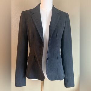 Anne Klein Tailored Women's Pinstripe Blazer - Black
